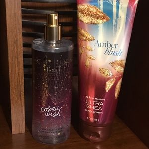 VS Fragrance Mist and BBW Amber Blush Lotion